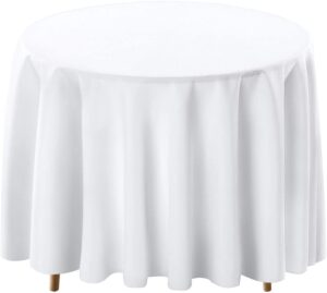 Surmente Machine Washable Polyester Round Tablecloth