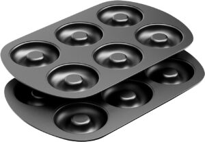 Tiawudi Heavyweight Carbon Steel Donut Pans, 2-Piece