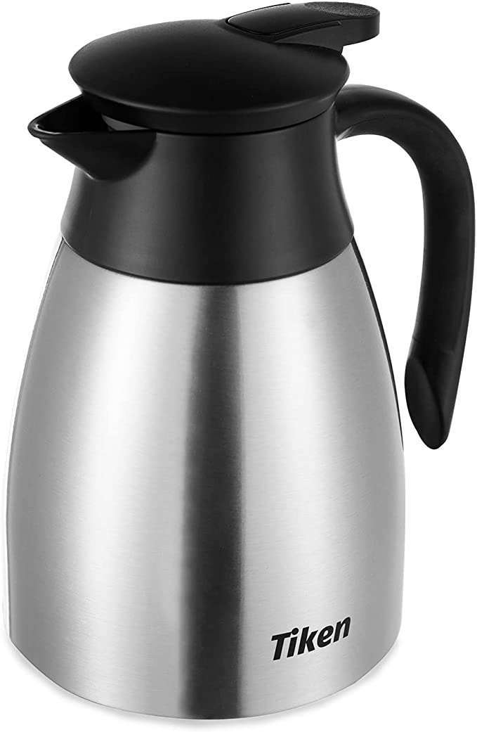 Tiken Stainless Steel Insulated Vacuum Thermal Coffee Carafe