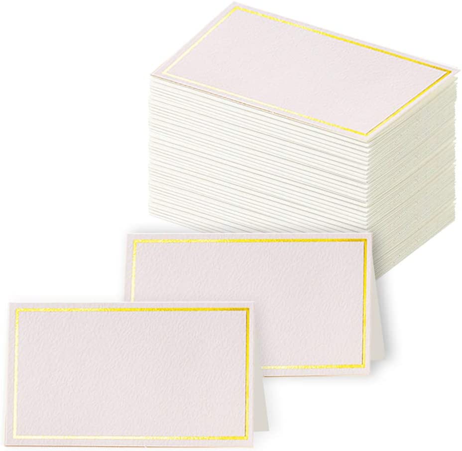 Toncoo Textured Printer Friendly Place Cards, 100-Count