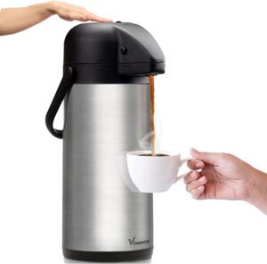 VONDIOR Airpot Insulated Stainless Steel Pump Action Coffee Carafe