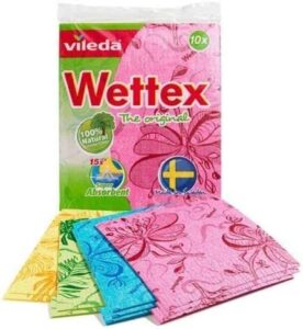Wettex Chlorine-Free Biodegradable Swedish Dishcloths, 10-Count