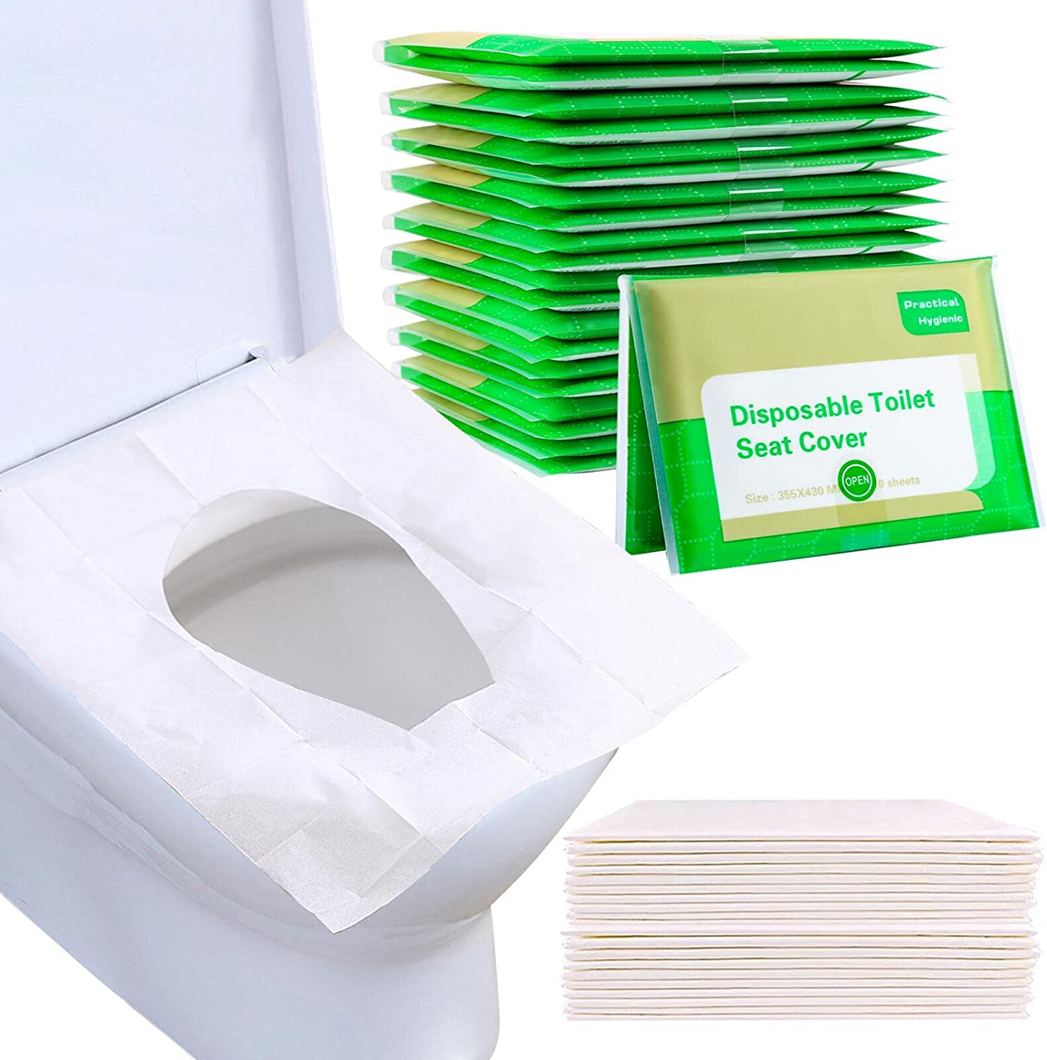 YGDZ Child-Friendly Hygienic Toilet Seat Covers, 110-Pack