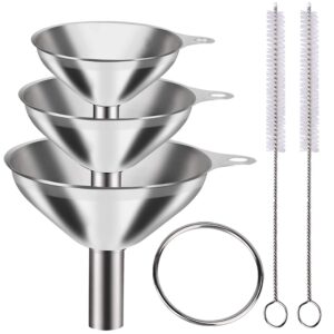 YLYL Clip-Ring & Assorted Sizes Metal Funnels, 3-Count