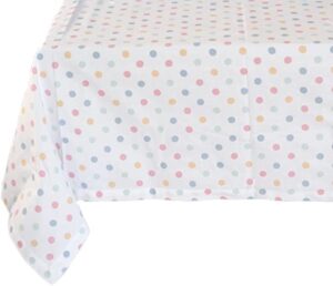 Yourtablecloth Washable Spring Dot 100% Cotton Tablecloth