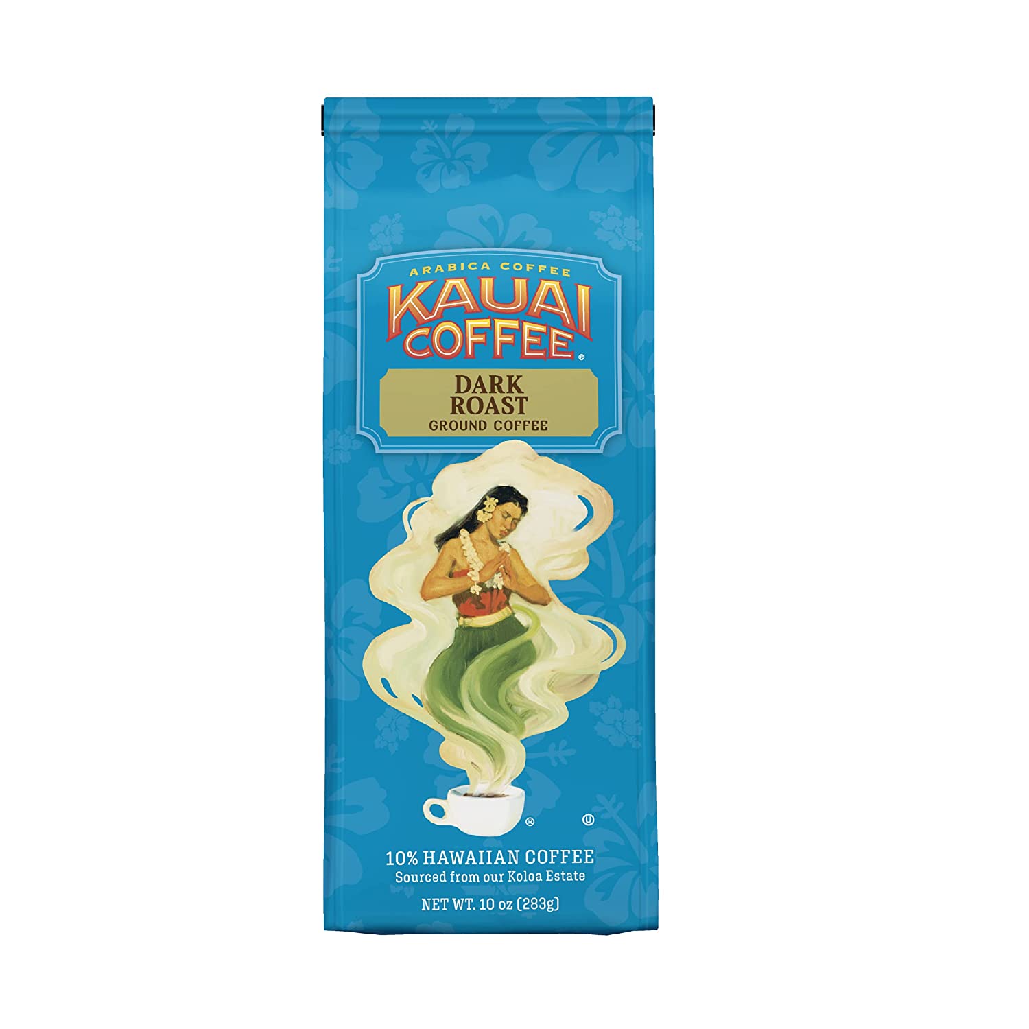 KAUAI COFFEE Sustainable Aromatic Ground Dark Roast Coffee