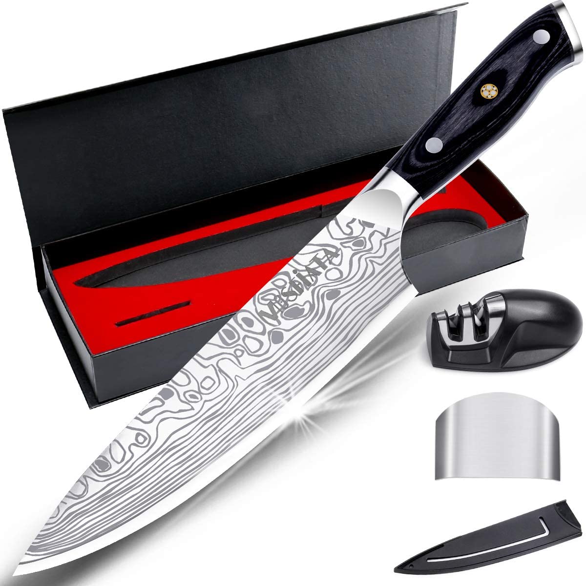 MOSFiATA Anti-Corrosion Ergonomic Chef Knife, 8-Inch
