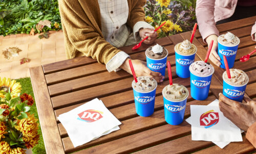 Fall Blizzards from DQ on table