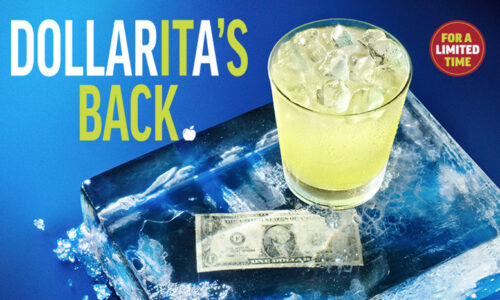 Dollarita's Back Applebee's $1 margarita