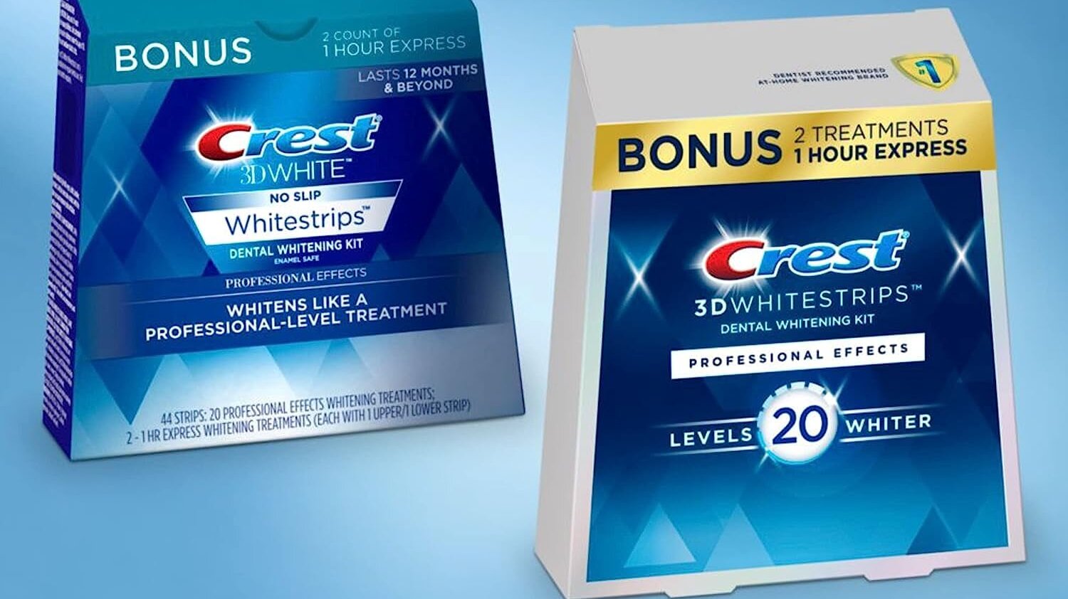 Boxes of Crest Whitestrips