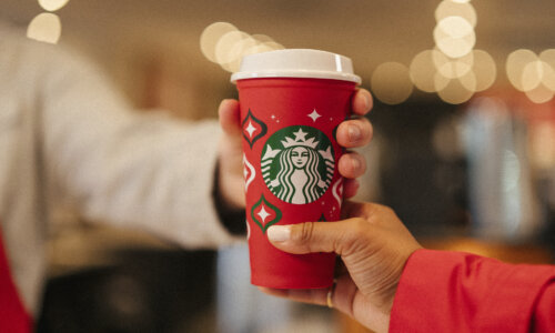 Starbucks reusable red holiday cups for 2023
