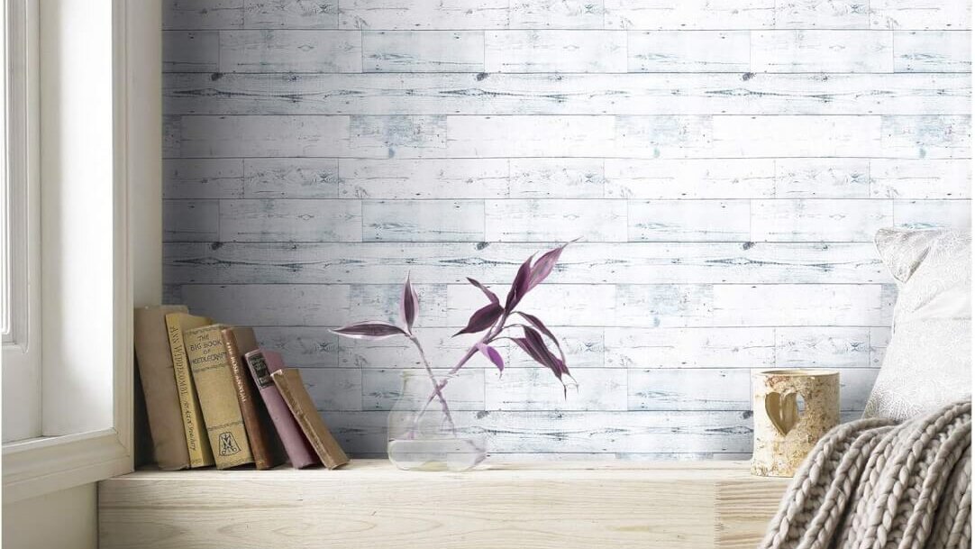 HAOKHOME MR47 Peel and Stick Wood Wallpaper
