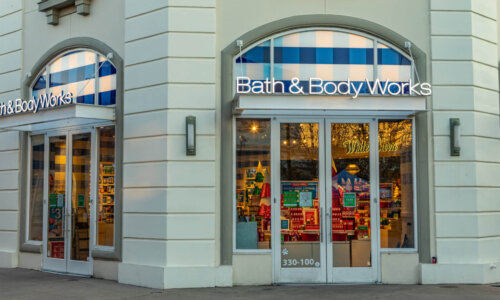 Bath & Body Works store front.