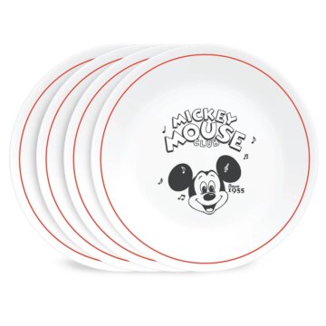 Corelle Disney 4-piece Mickey Mouse Club appetizer plates