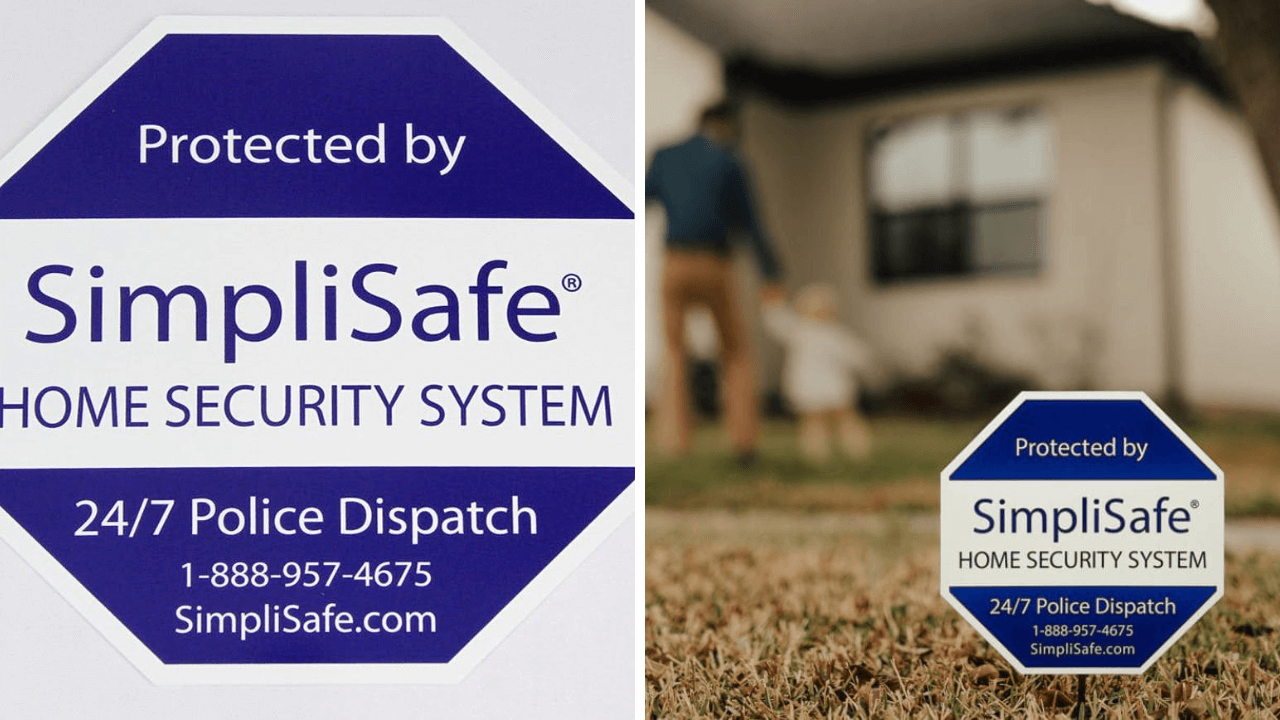 Yard Sign for SimpliSafe Home Security System
