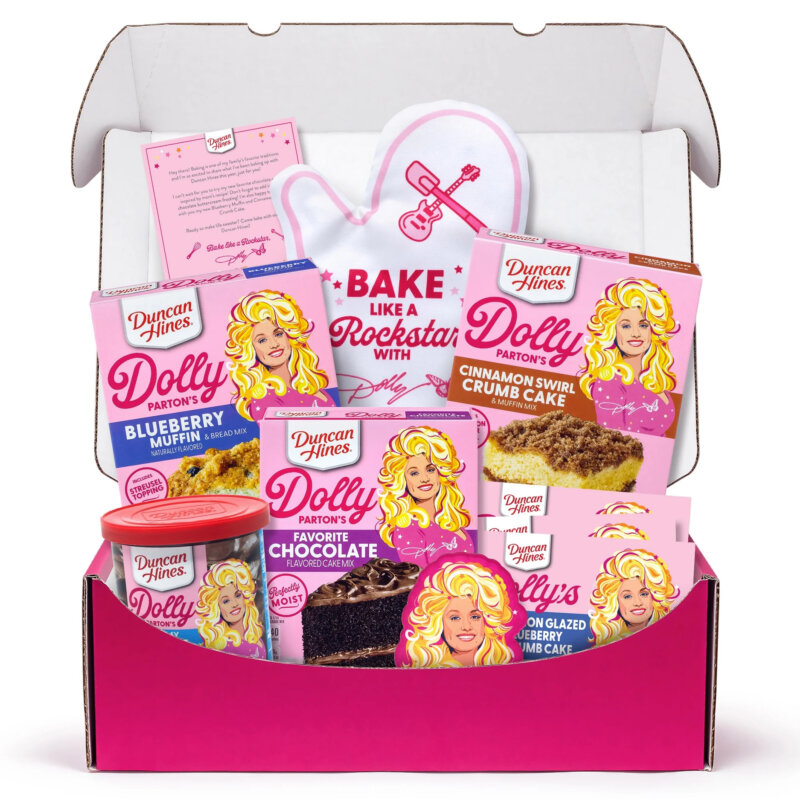 Dolly Parton Duncan Hines baking kit at Walmart