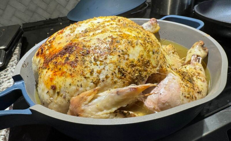 roasted chicken in Always Pan